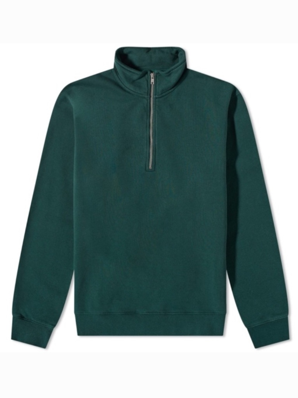 Palmes Jojo Zip Quarter Zip Sweat - Dark Green